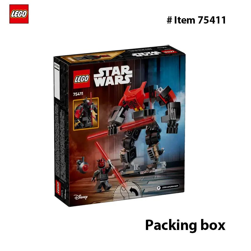 LEGO 75411 Star Wars Darth Maul Mech Building Toy with Pretend Play Lightsaber - Birthday Gift Idea for Boys and Girls, Ages 6+