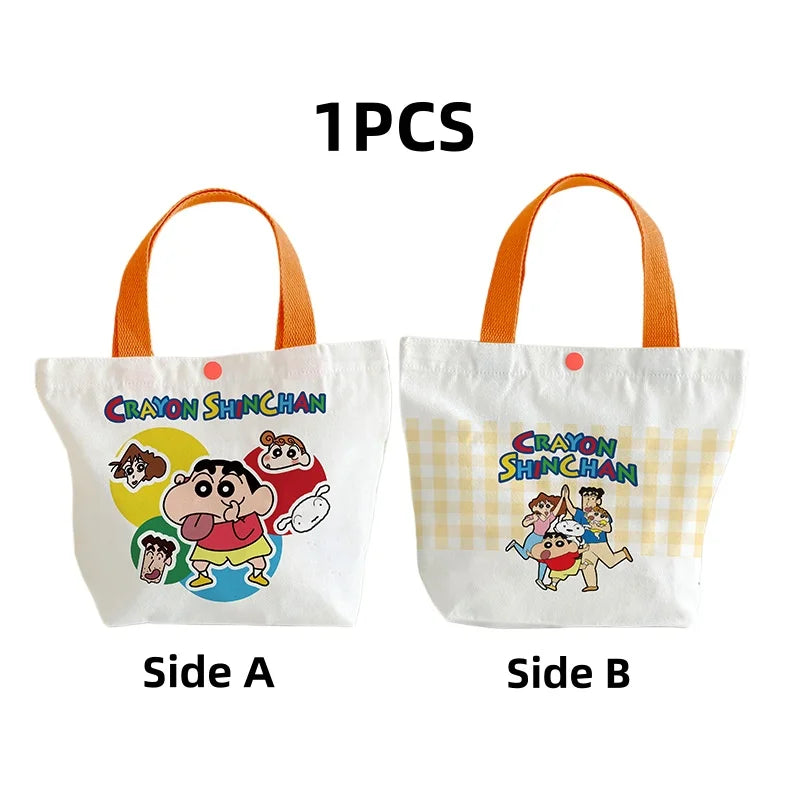 Crayon Shin-chan Canvas Bag New Creative Cartoon and Cute Fashionable Personalized High-Value Portable Large-Capacity Tote Bag