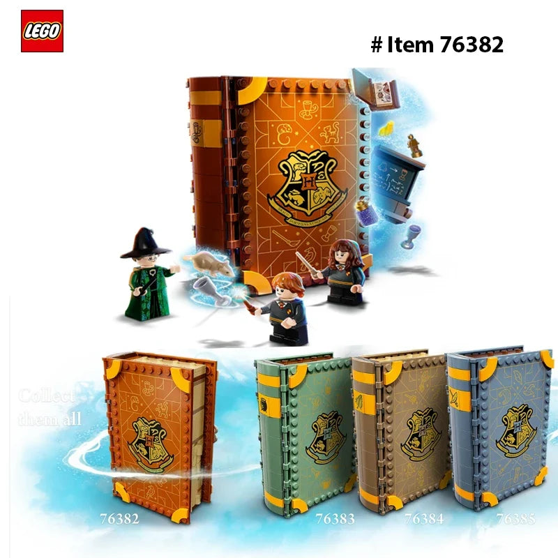 LEGO 76382 Harry Potter Hogwarts Moment :Transfiguration Class Building Set, Collectible Book Toy, Travel Case, PortablePlayset