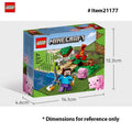 LEGO 21177 Minecraft The Creeper Ambush Building Toy , Pretend Play Zombie Battle, Gift for Kids, Boys and Girls ,72PCS