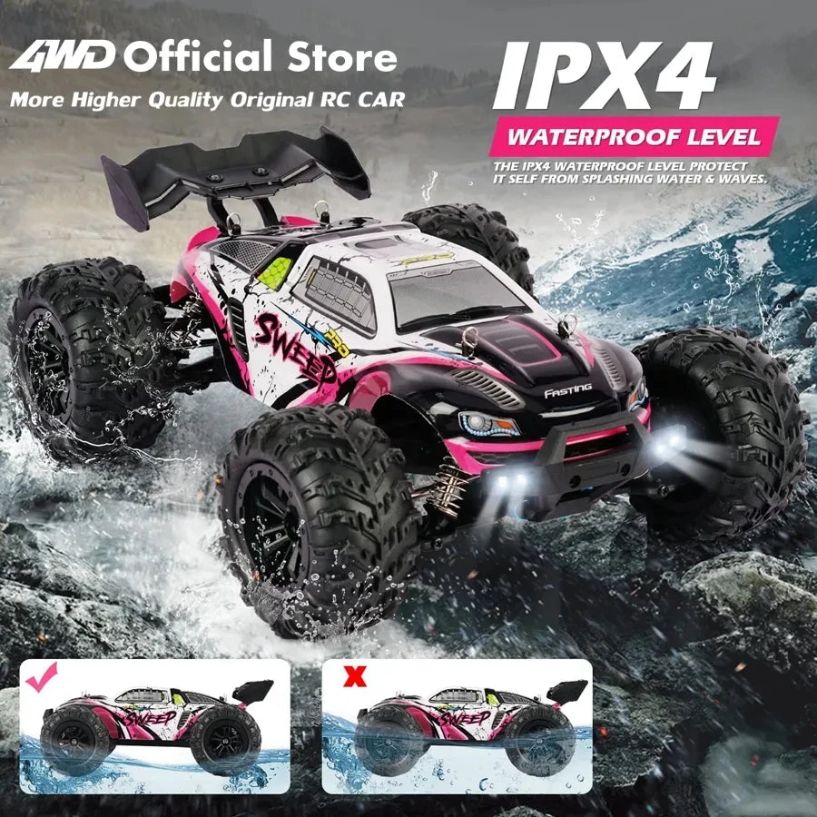 4WD Remote Control Car Off Road 4x4 RC Car High Speed Buggy Truck Super Brushless 50 or 80KM/H Fast Drift Racing Toy Gift