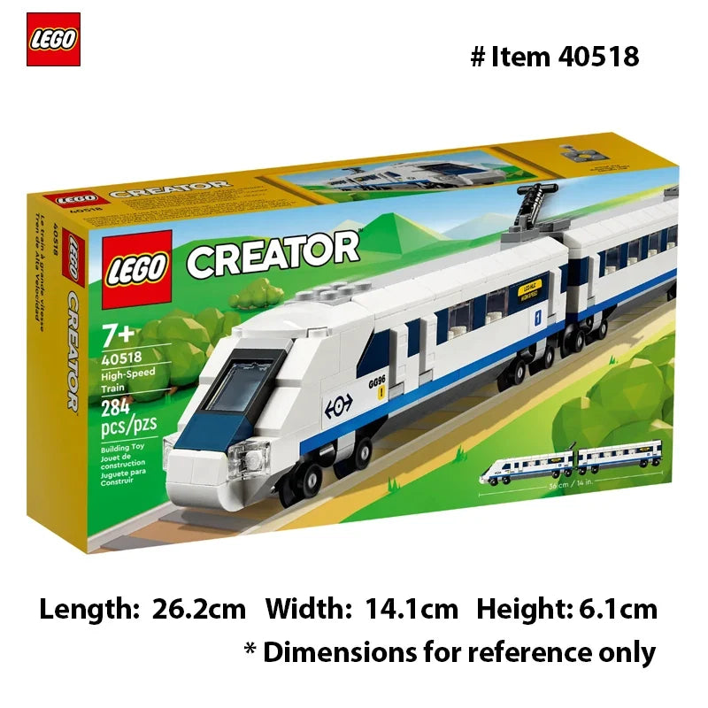 Lego-40518 Creator High-Speed Train 2, connected carriage, which is a driver's compartment and has a sloping front