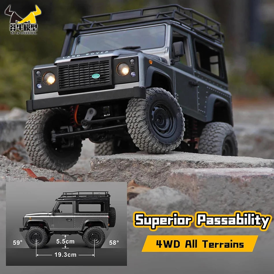MN99s MN98 1:12 MN Model RTR Version RC Car 2.4G 4WD RC Rock Crawler Defender Remote Control Car 1/12 RC Truck Cars Toys