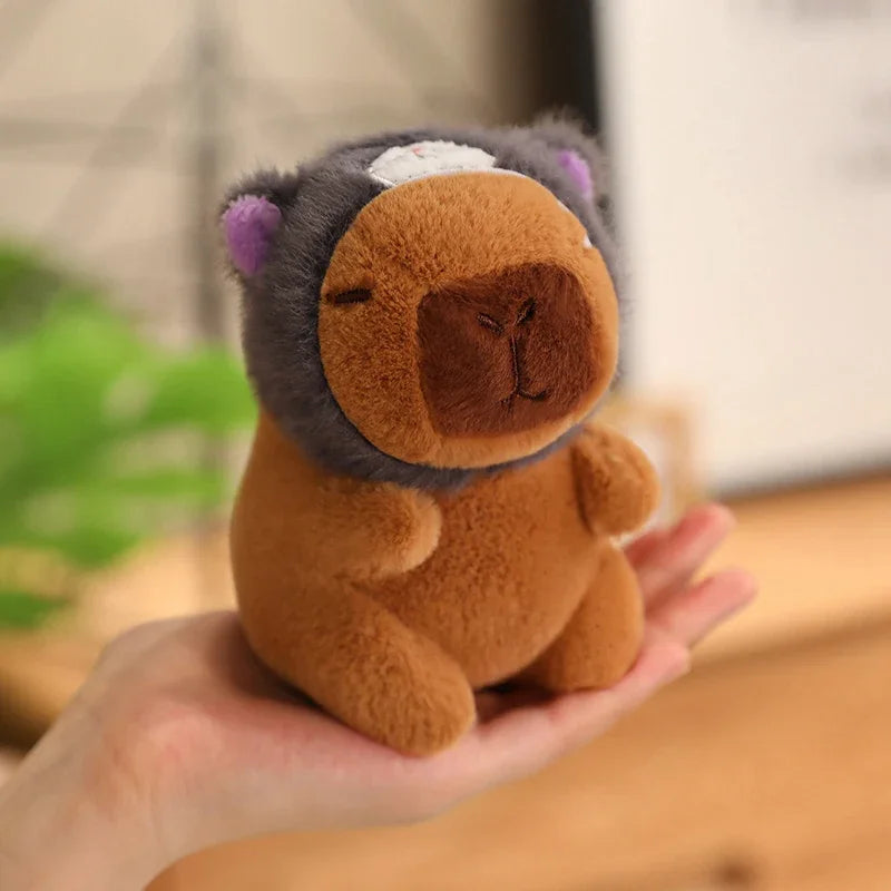 24 Styles Capybara Cosplay Pikachu Plush Toy Capibala Pendant Keychain Disney Stitch Sanrio Kuromi Stuffed Doll Bag Decor Gift