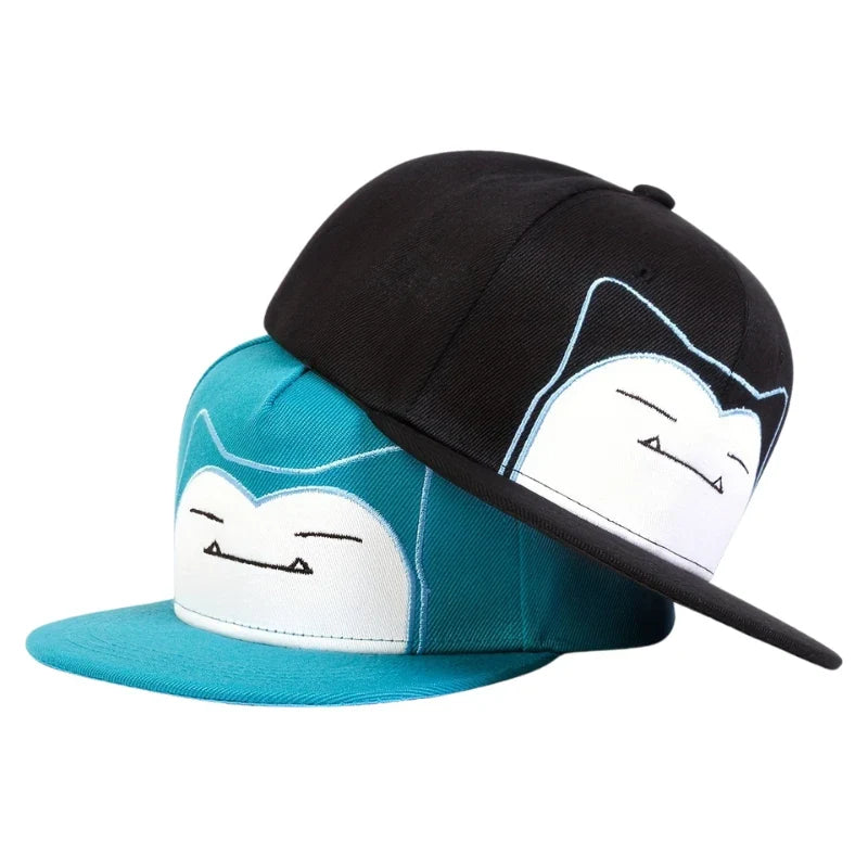 New Pokemon Squirtle Pikachu Bulbasaur Charmander‌ Embroidery Baseball Cap Cute Anime Snorlax Mew Anime Adjustable Sun Hat Gifts