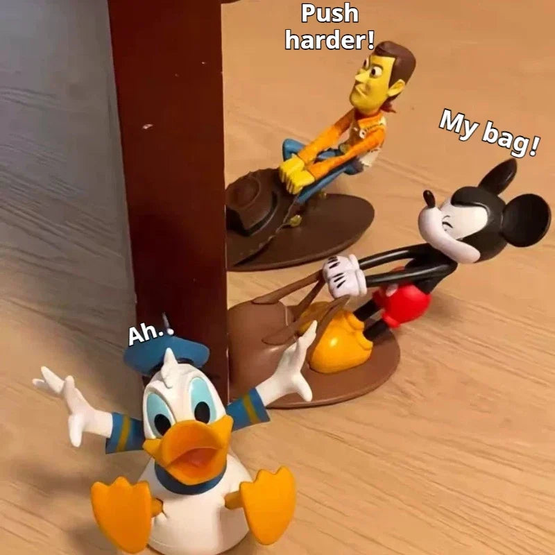 Cute Cartoon Mouse Duck Woody Windproof Anti-Collision Safety Door Stopper Decorative Door Wedge Office Door Holder Home Gifts