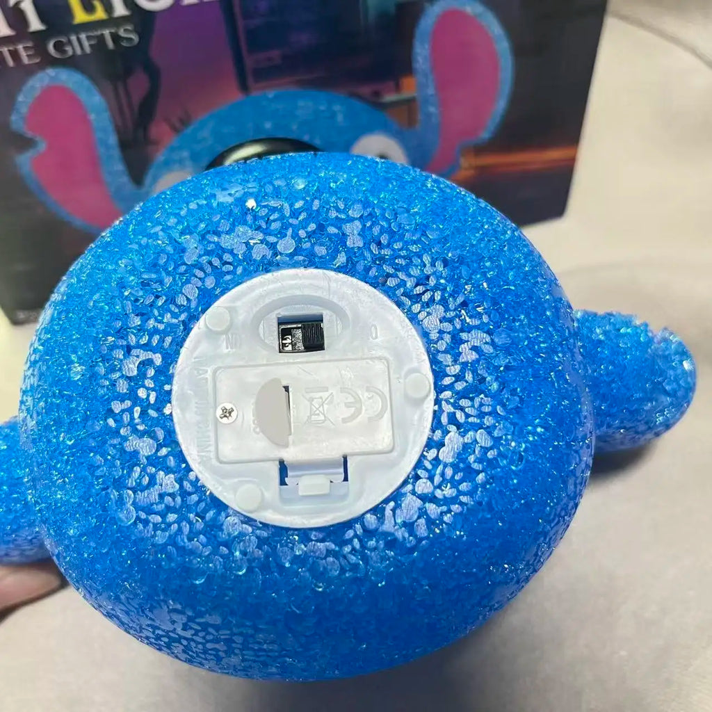 Hot Lilo & Stitch Particle Projection Night Light Cartoon Lilo And Stitch 3D Doll Reading Lamp Creative Desk Lamp Toys Gifts