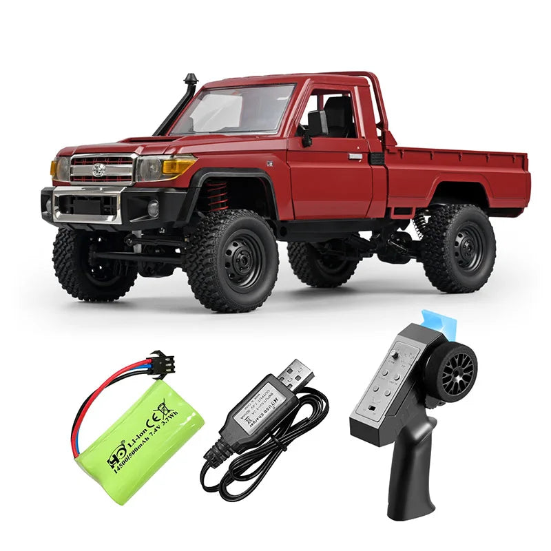MN82 1:12 Full Scale MN Model RTR Version RC Car 2.4G 4WD 280 Motor Proportional Off-Road RC Remote Control Car For Boys Gifts