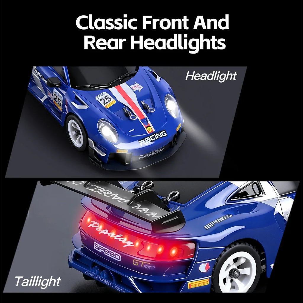 WLtoys 284019-A 284191 1:28 2.4G RC Car With LED Lights 4WD Gyro 30KM/H Remote Control Car Off-Road Drift Vehicle Toys For Kid