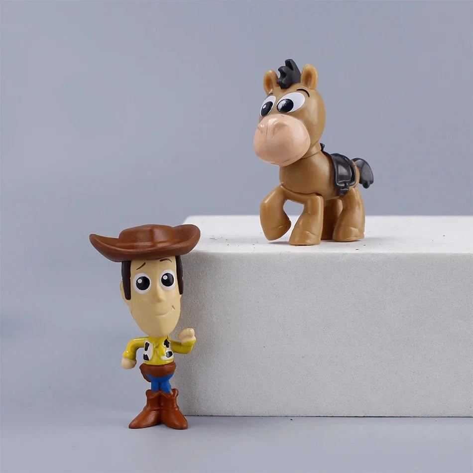 8pcs / Set Toy Story Action Figure Anime Cartoon Model Doll Car Decoration Cake Accessories Anime Figure Toy Children's Gift