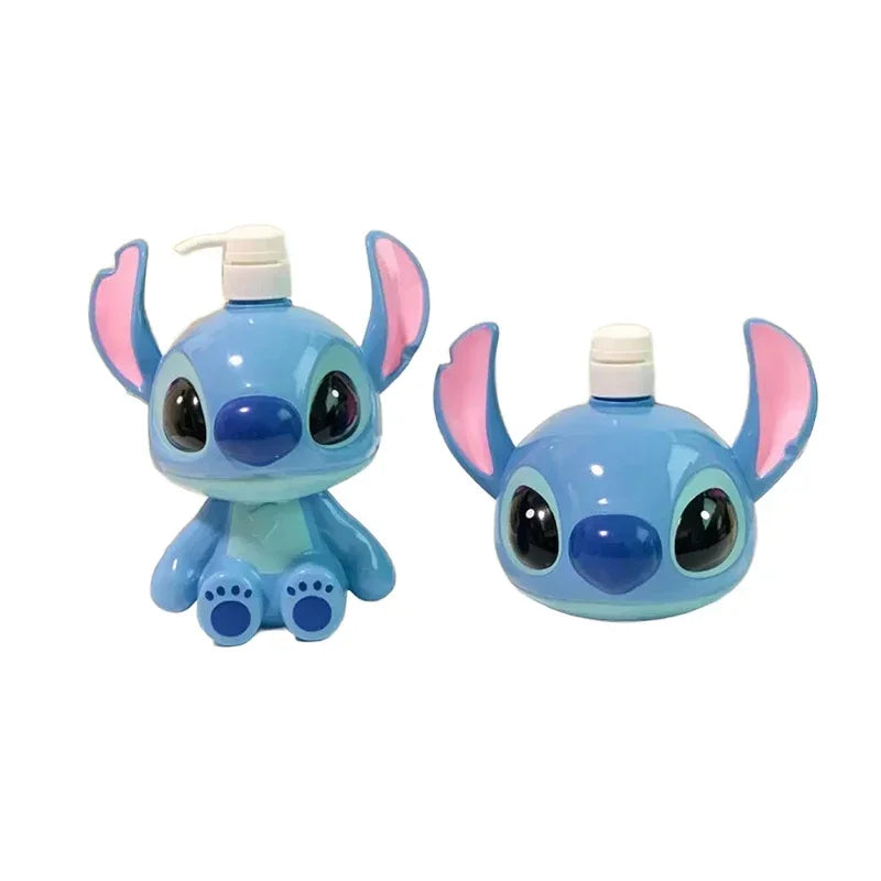 Stitch Lotion Dispenser Kawaii Cartoon Pump Bottle Bathroom Ornament Home Decor Bathroom Accessories Boy Girl Gifts