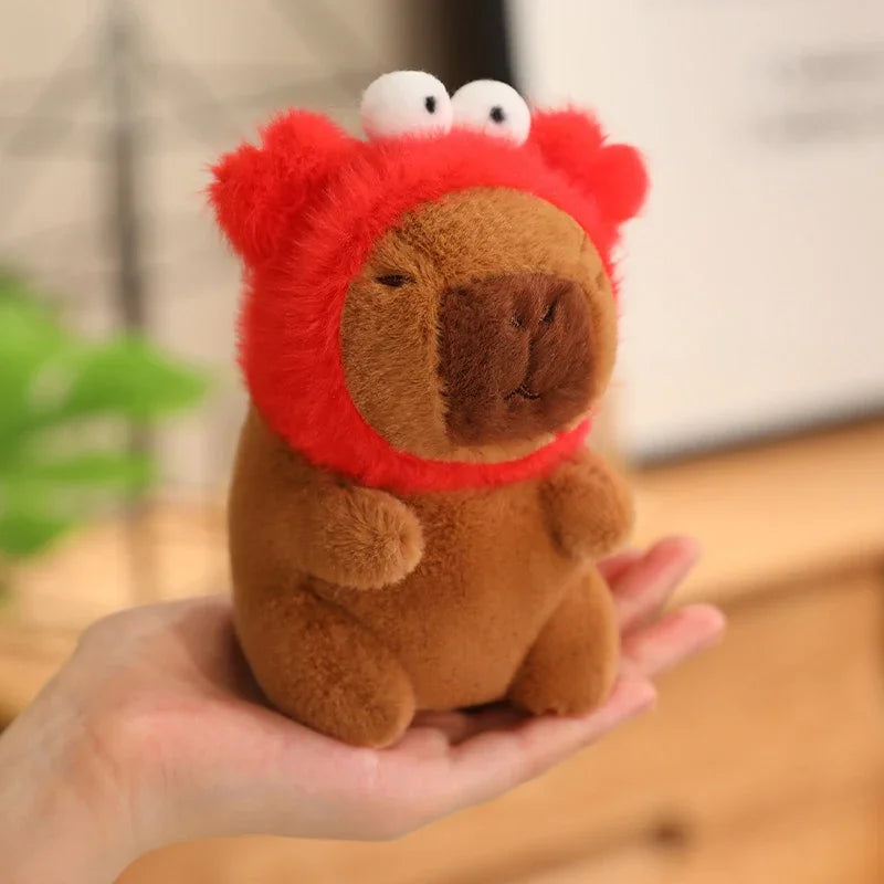 24 Styles Capybara Cosplay Pikachu Plush Toy Capibala Pendant Keychain Disney Stitch Sanrio Kuromi Stuffed Doll Bag Decor Gift