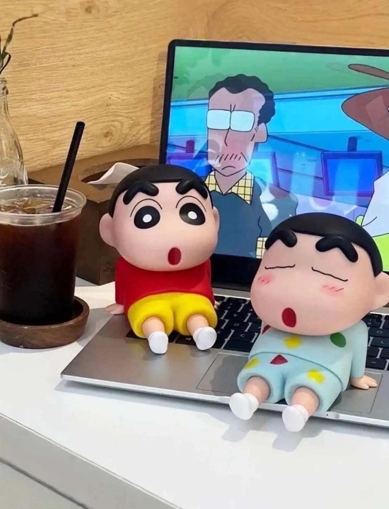 In Stock Anime Xiao Xin Mobile Phone Stand Universal Desktop Lazy Model Doll Desktop Handmade Ornament Holiday Surprise  Gift