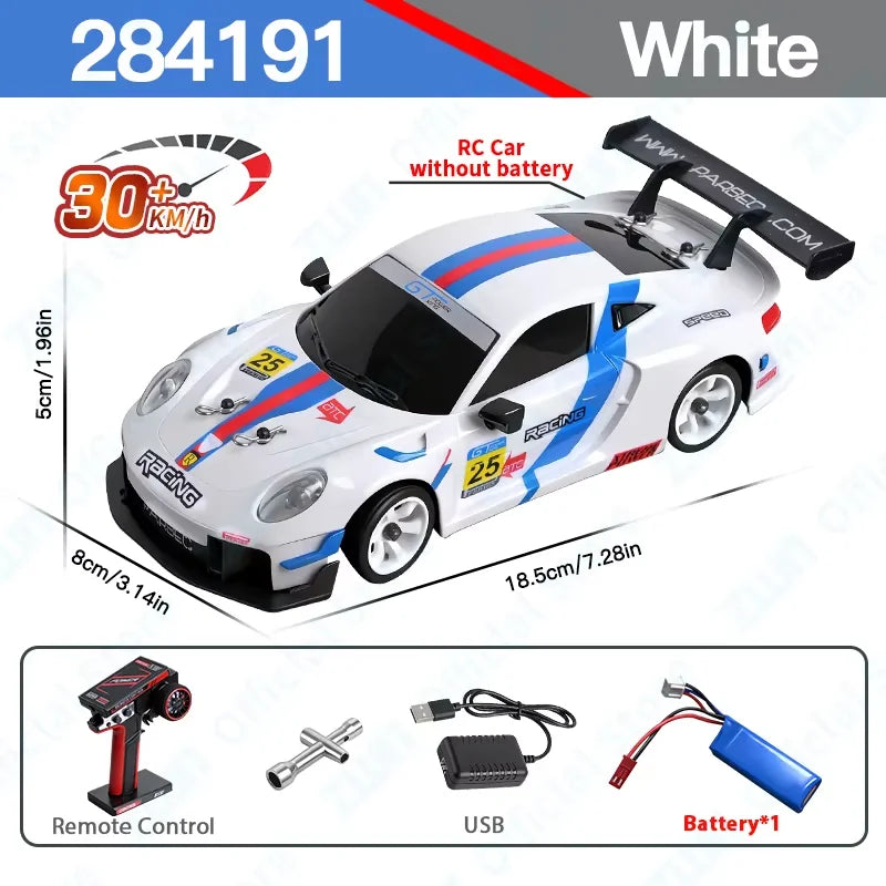 WLtoys 284019-A 284191 1:28 2.4G RC Car With LED Lights 4WD Gyro 30KM/H Remote Control Car Off-Road Drift Vehicle Toys For Kid