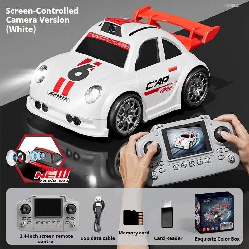 2.4GHz Drift Sensing RC Car Model C6 with HD Camera Demo Follow Escape Mode High Speed Remote Control Racing Toys for Children's
