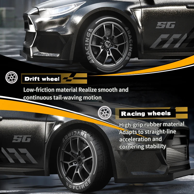 1/24 4WD RC Car 2.4G High Speed Drift Remote Control Car 20 Km/h With Led Light Radio Controlled GTR Racing Model Boy Toy Gift