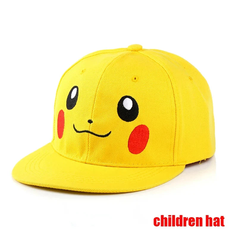 Anime Figure Pokemon Baseball Cap Pikachu Hat Adjustable Pokemon Cosplay Hip Hop Cartoon Adult Hats Boy Girl Kids Birthday Gifts