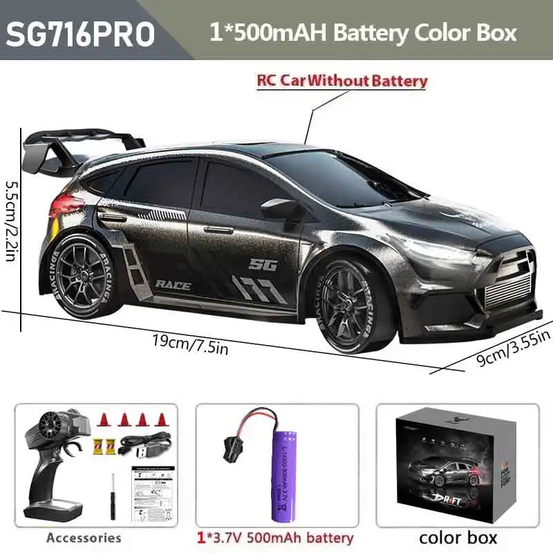 1/24 4WD RC Car 2.4G High Speed Drift Remote Control Car 20 Km/h With Led Light Radio Controlled GTR Racing Model Boy Toy Gift