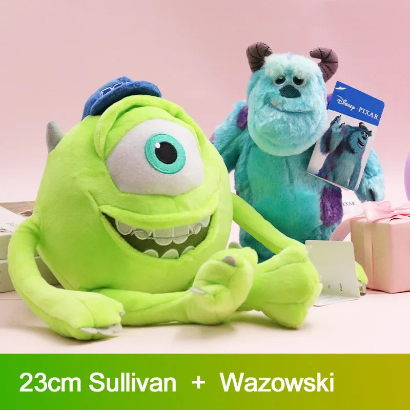 Fluffy Kawaii Sulley Mike Wazowsky Monsters University Stuffed Plush Animals Toy Sets Cute Pixar Doll For Boy Girl Birthday Gift