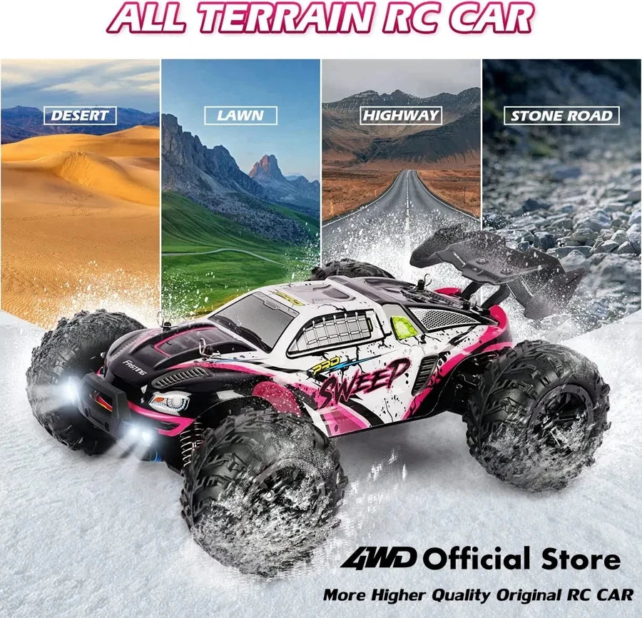 4WD Remote Control Car Off Road 4x4 RC Car High Speed Buggy Truck Super Brushless 50 or 80KM/H Fast Drift Racing Toy Gift