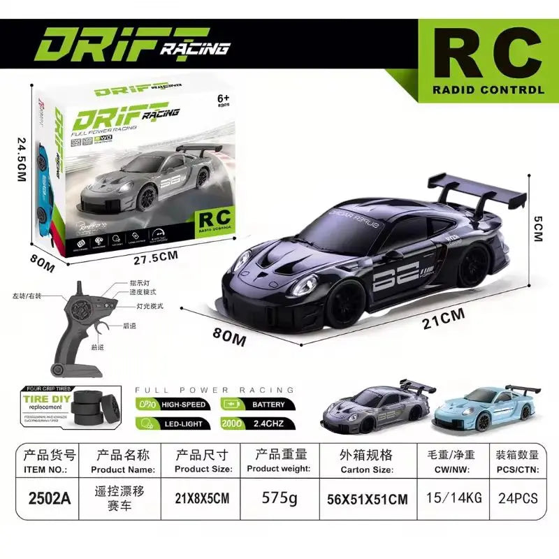 2026 New, Limited Edition Rc Drift GT3 RS 911 mi SU7 1:24 Drift Racing Car, Racing Kids Gift with High Speed Remote Control