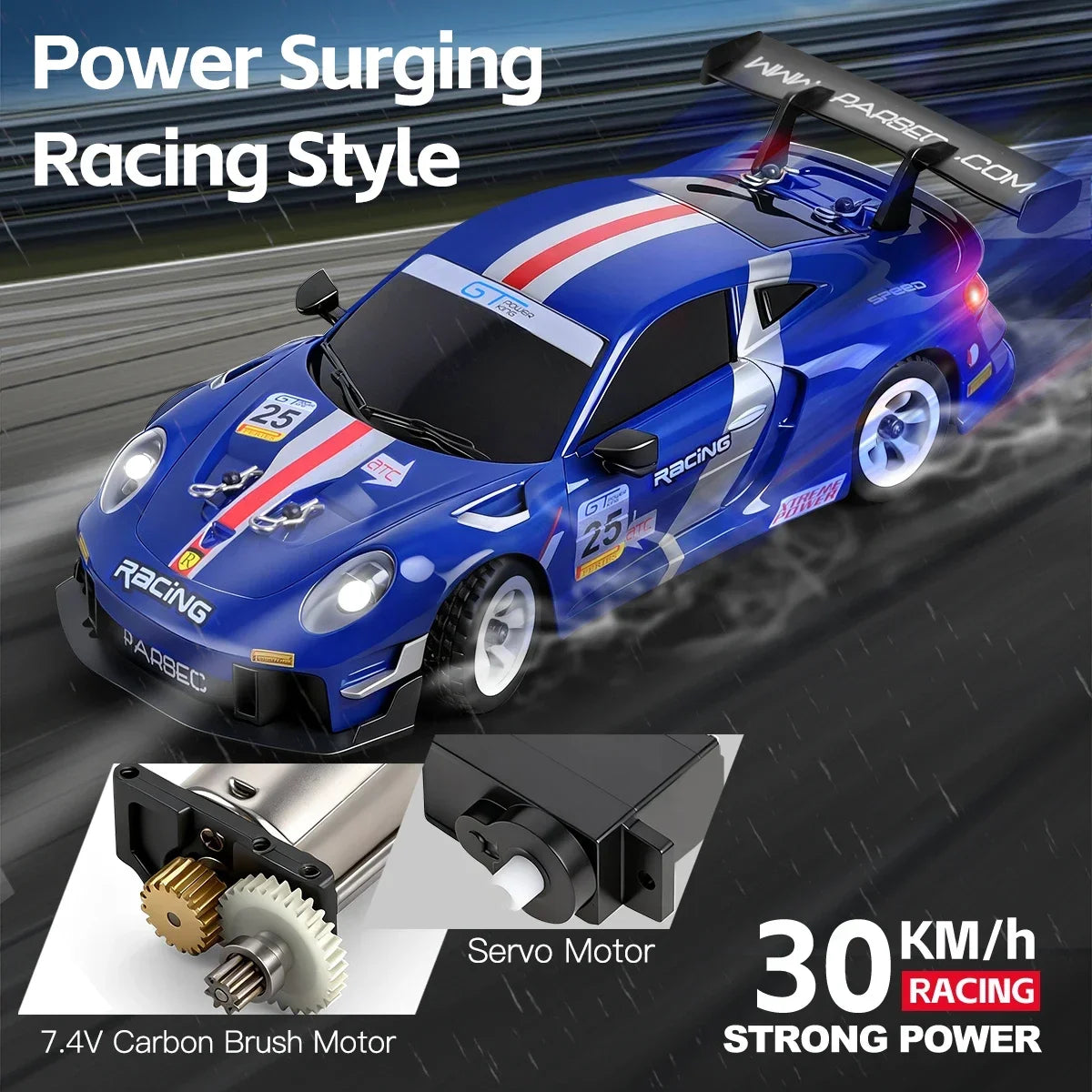 WLtoys 284019-A 284191 1:28 2.4G RC Car With LED Lights 4WD Gyro 30KM/H Remote Control Car Off-Road Drift Vehicle Toys For Kid