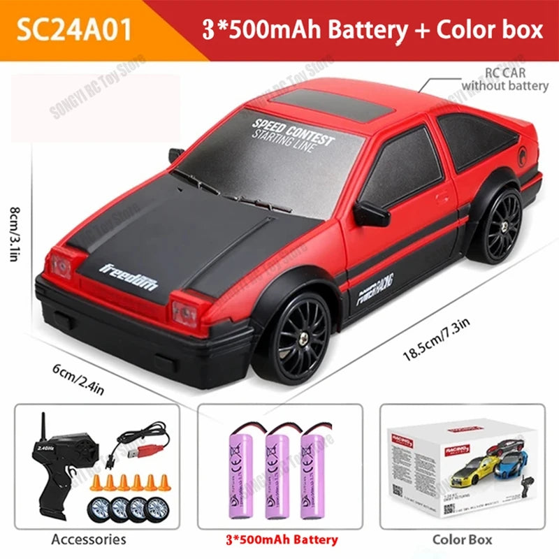 2026 New, Limited Edition Rc Drift GT3 RS 911 mi SU7 1:24 Drift Racing Car, Racing Kids Gift with High Speed Remote Control