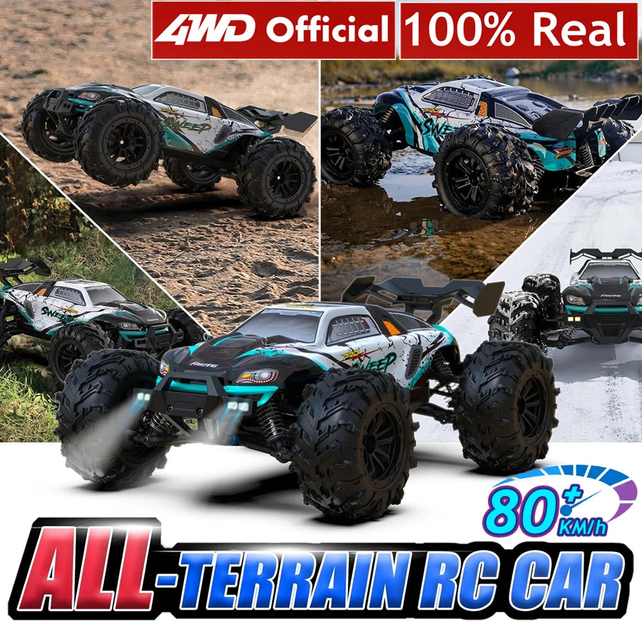 4WD Remote Control Car Off Road 4x4 RC Car High Speed Buggy Truck Super Brushless 50 or 80KM/H Fast Drift Racing Toy Gift