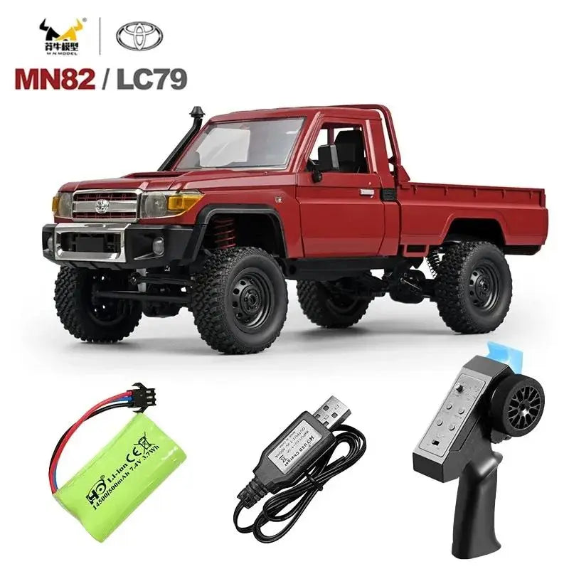 MN82 1:12 Full Scale MN Model RTR Version RC Car 2.4G 4WD 280 Motor Proportional Off-Road RC Remote Control Car For Boys Gifts