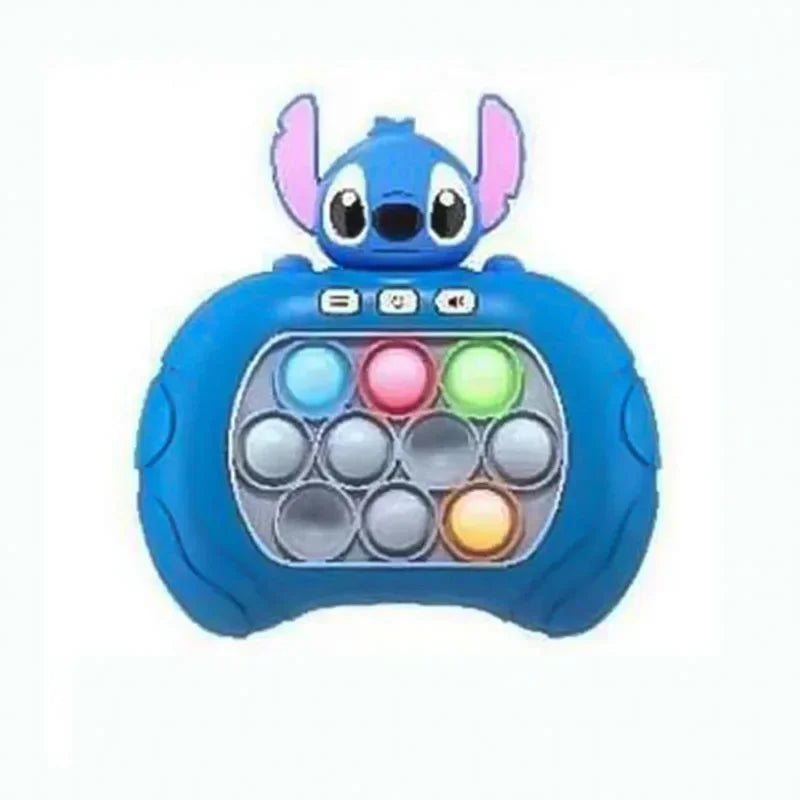 New Stitch Smile Quick Push Game Pop Up Fidget Bubble Electronic Pop it Pro Game Lightweight Anti-Stress Toy Adult Children Gift