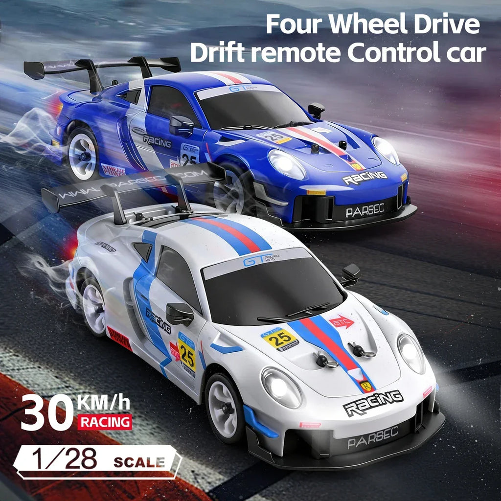 WLtoys 284019-A 284191 1:28 2.4G RC Car With LED Lights 4WD Gyro 30KM/H Remote Control Car Off-Road Drift Vehicle Toys For Kid