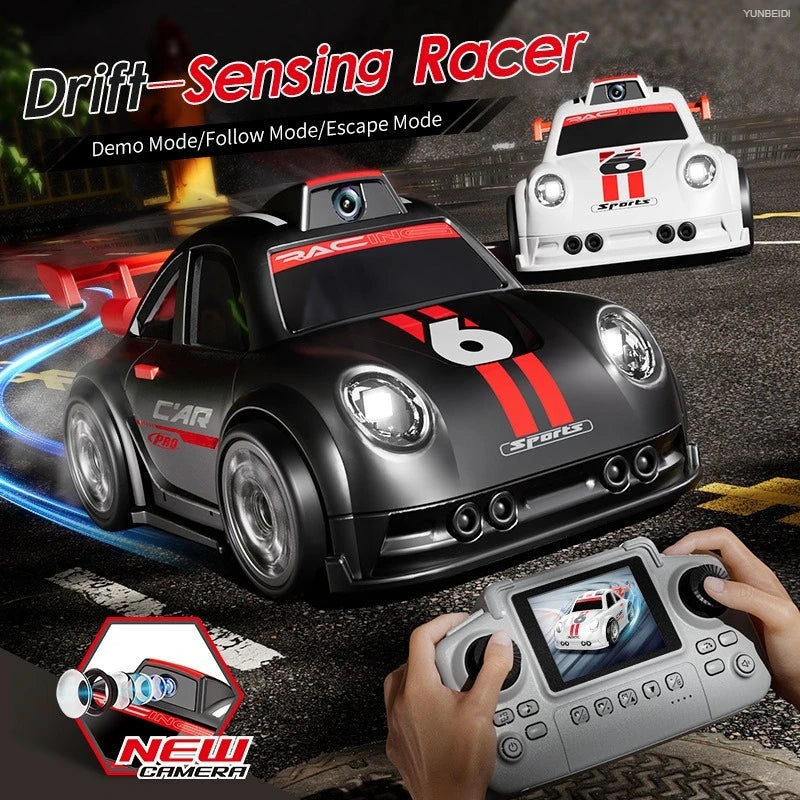 2.4GHz Drift Sensing RC Car Model C6 with HD Camera Demo Follow Escape Mode High Speed Remote Control Racing Toys for Children's