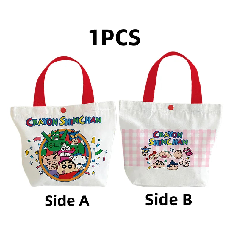 Crayon Shin-chan Canvas Bag New Creative Cartoon and Cute Fashionable Personalized High-Value Portable Large-Capacity Tote Bag