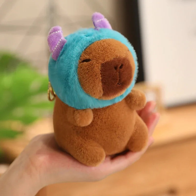 24 Styles Capybara Cosplay Pikachu Plush Toy Capibala Pendant Keychain Disney Stitch Sanrio Kuromi Stuffed Doll Bag Decor Gift