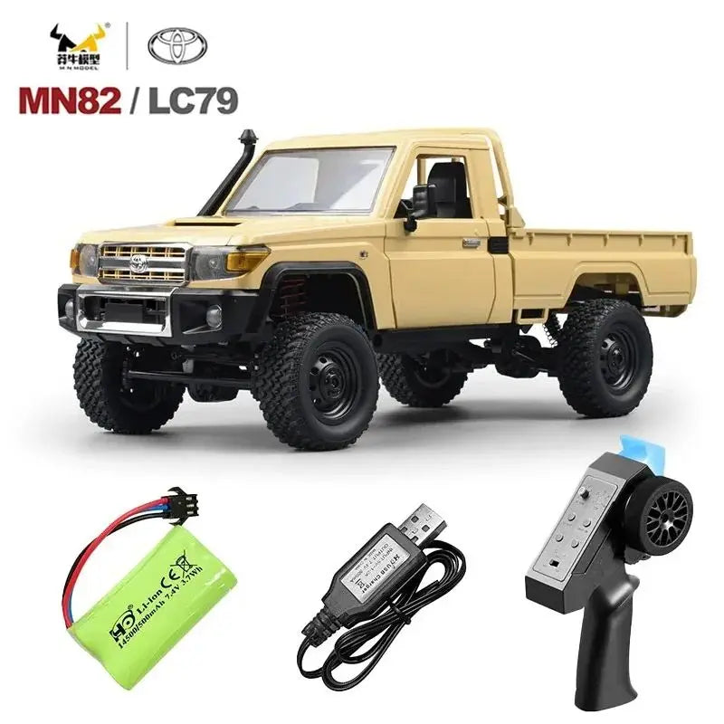 MN82 1:12 Full Scale MN Model RTR Version RC Car 2.4G 4WD 280 Motor Proportional Off-Road RC Remote Control Car For Boys Gifts