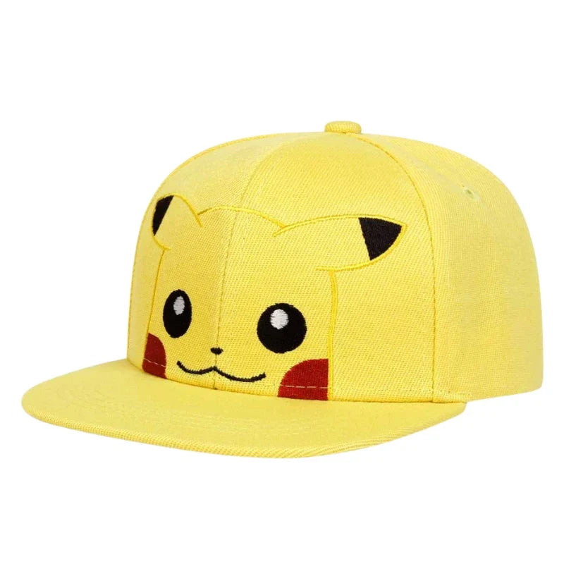 New Pokemon Squirtle Pikachu Bulbasaur Charmander‌ Embroidery Baseball Cap Cute Anime Snorlax Mew Anime Adjustable Sun Hat Gifts