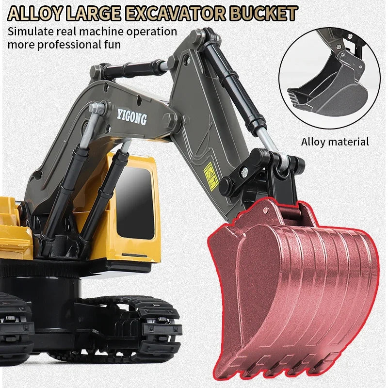 RC Car Children Toys Remote Control Car Toys For Boys Radio Control Excavator Dump Truck Bulldozer Electric Car Kids Toys Gift