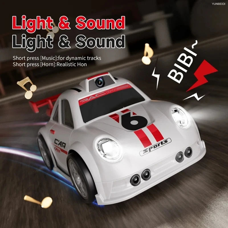 2.4GHz Drift Sensing RC Car Model C6 with HD Camera Demo Follow Escape Mode High Speed Remote Control Racing Toys for Children's