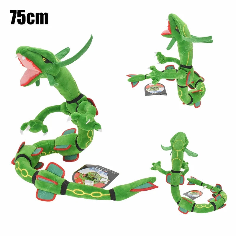 Mega Rayquaza Plush Toy Pokemon Shiny Dragonair Rayquaza Gyarados Peluche Anime Cartoon Stuffed Doll Halloween Xmas Gifts