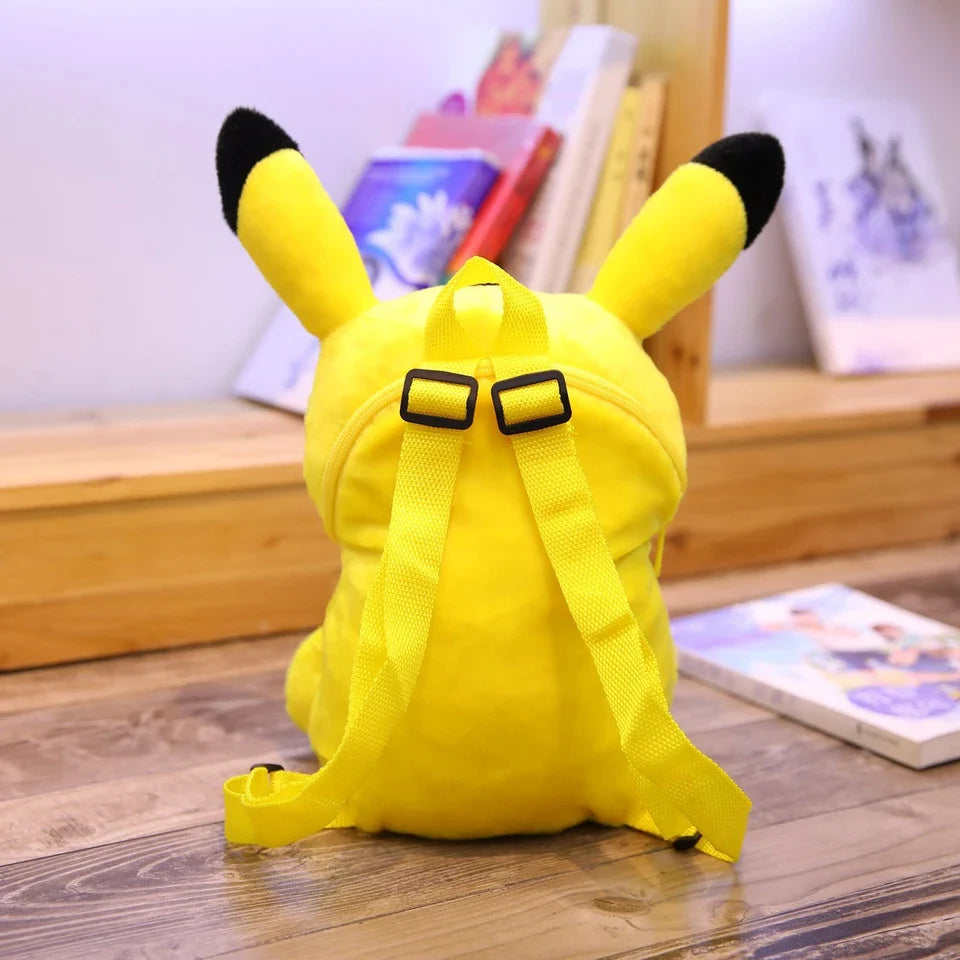 Pikachu Plush Backpack Pokemon Peluche Bag Stuffed Doll Toy Cute Cartoon Image Schoolbag Gift for Kids