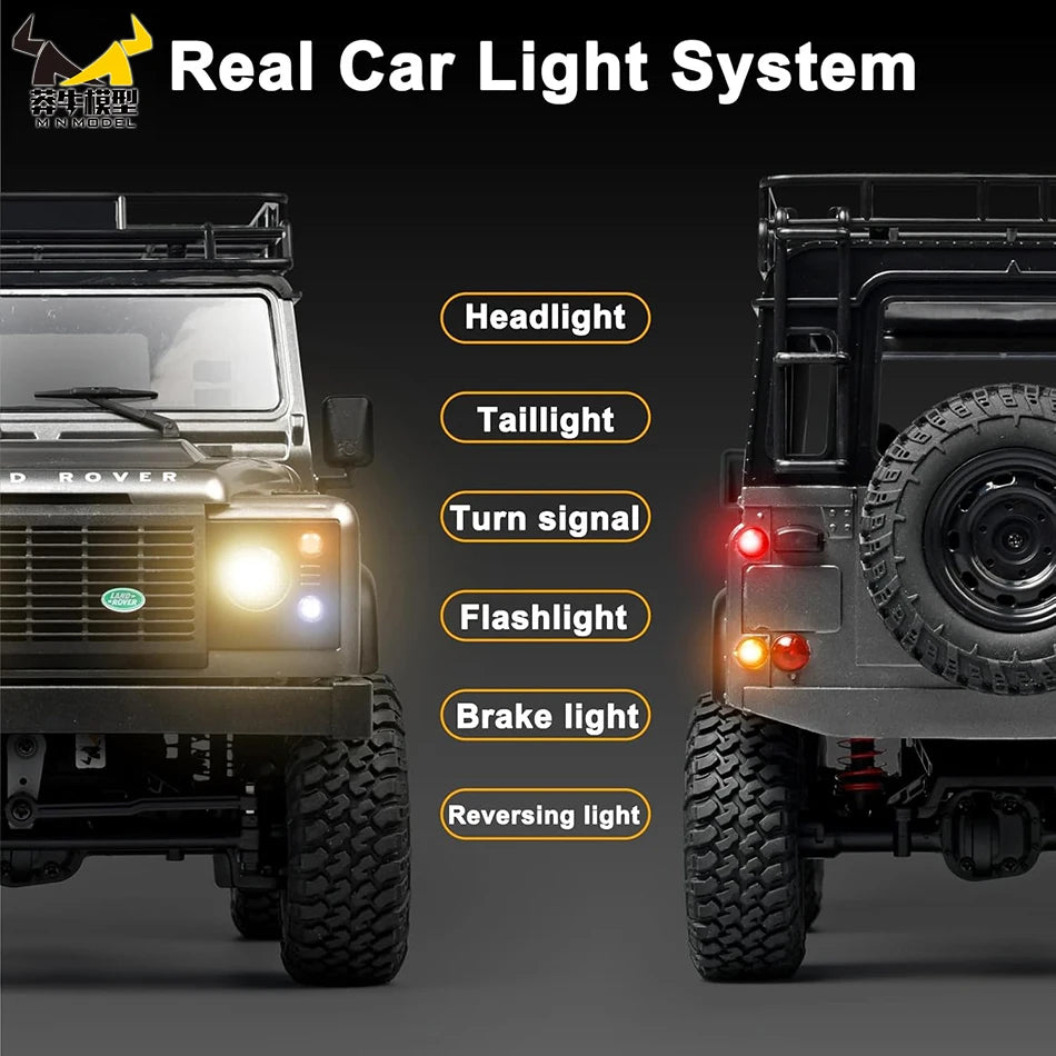 MN99s MN98 1:12 MN Model RTR Version RC Car 2.4G 4WD RC Rock Crawler Defender Remote Control Car 1/12 RC Truck Cars Toys