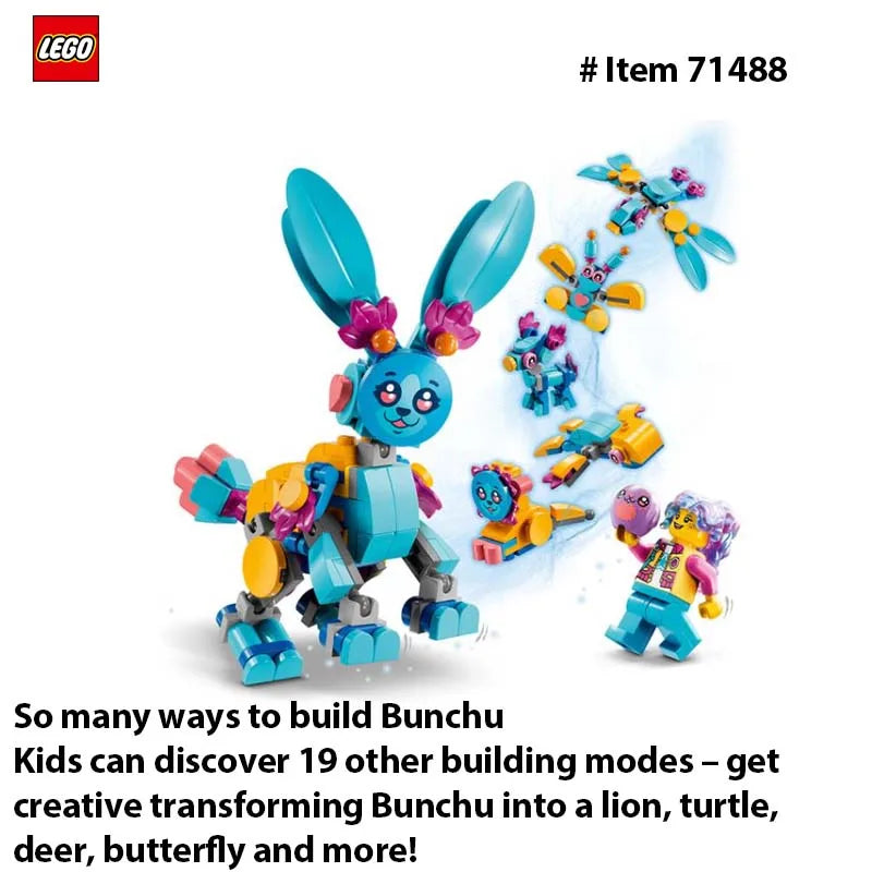 LEGO 71488  DREAMZzz Bunchu's Creative Animal Adventures -20 Building Options - Building Set with Izzie Minifigure 143PCS