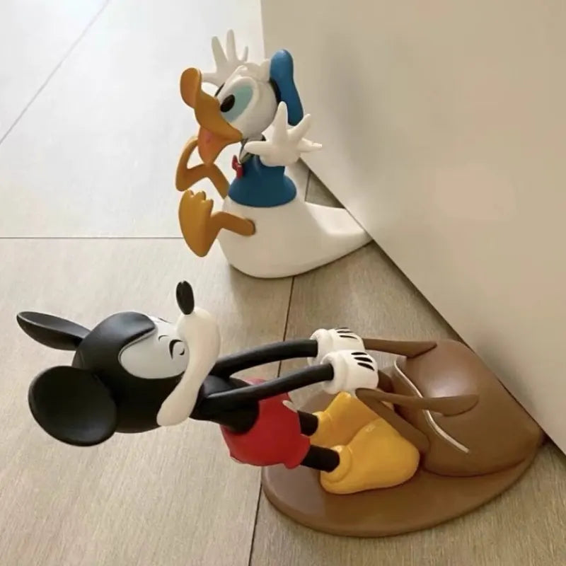 Cute Cartoon Mouse Duck Woody Windproof Anti-Collision Safety Door Stopper Decorative Door Wedge Office Door Holder Home Gifts