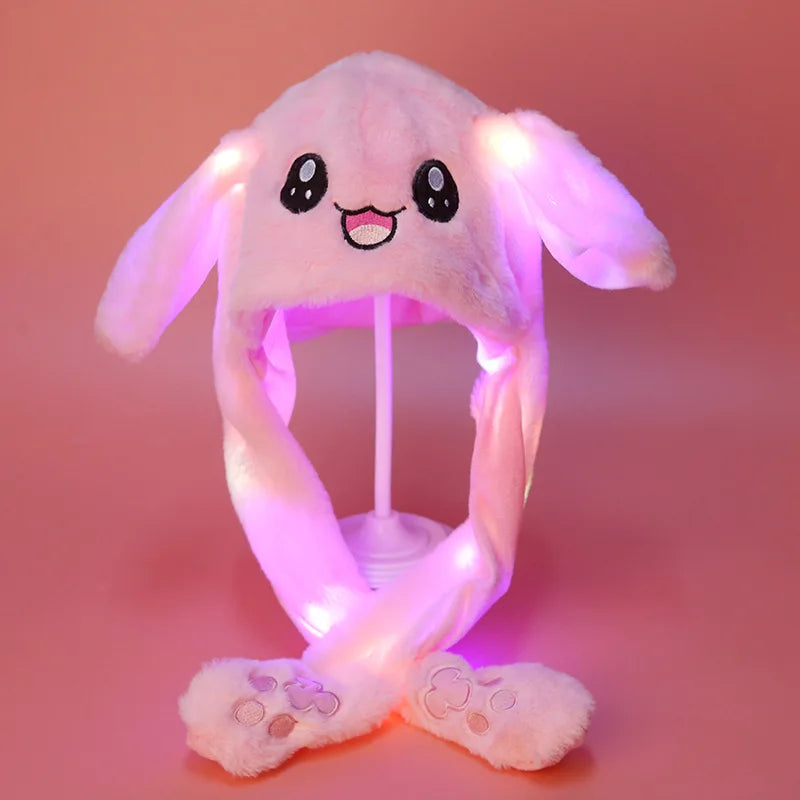 Pokemon Pikachu Plush Hat Cute Ear Shape with Light Cosplay Party Supplies Anime Peripheral Soft Cap Creative Birthday Gifts Toy