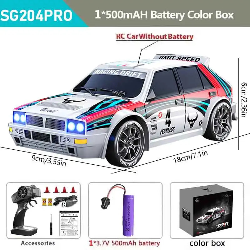 1/24 4WD RC Car 2.4G High Speed Drift Remote Control Car 20 Km/h With Led Light Radio Controlled GTR Racing Model Boy Toy Gift