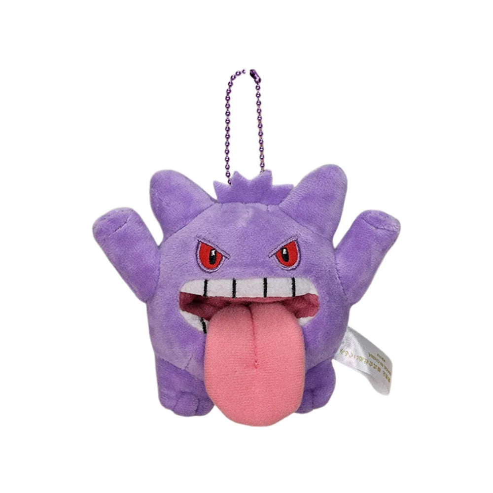 Gengar Keychain Plush Toy Pokemon Pendant Stuffed Soft Stuffed Doll Wonderful Gifts Kawaii Cute Cartoon Toys for Xmas Gifts