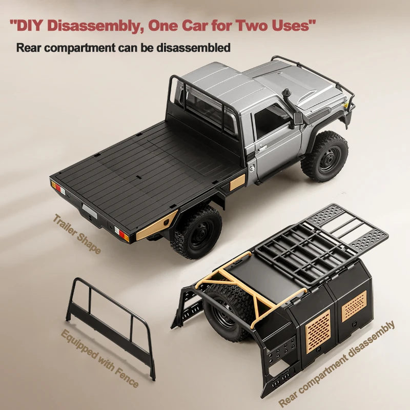 MN82S RC Crawler 1/12 Full Scale LC79 RC Pickup Short Truck 4WD Remote Control Climbing Off-road Car Toys for Boys Adults Gifts
