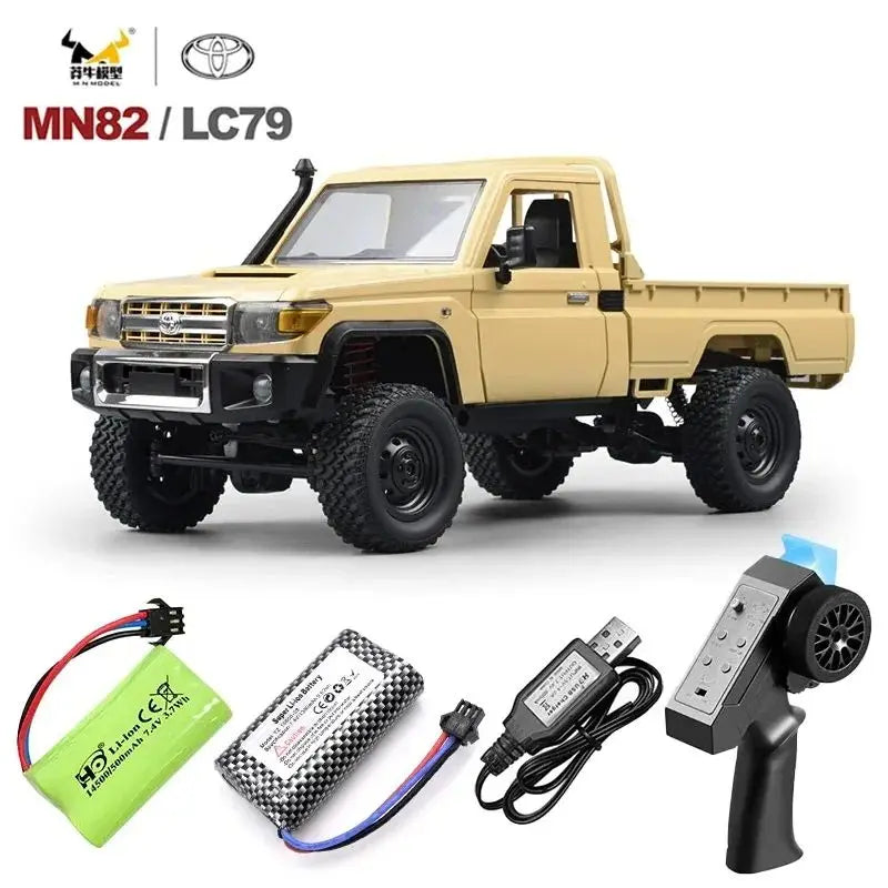 MN82 1:12 Full Scale MN Model RTR Version RC Car 2.4G 4WD 280 Motor Proportional Off-Road RC Remote Control Car For Boys Gifts