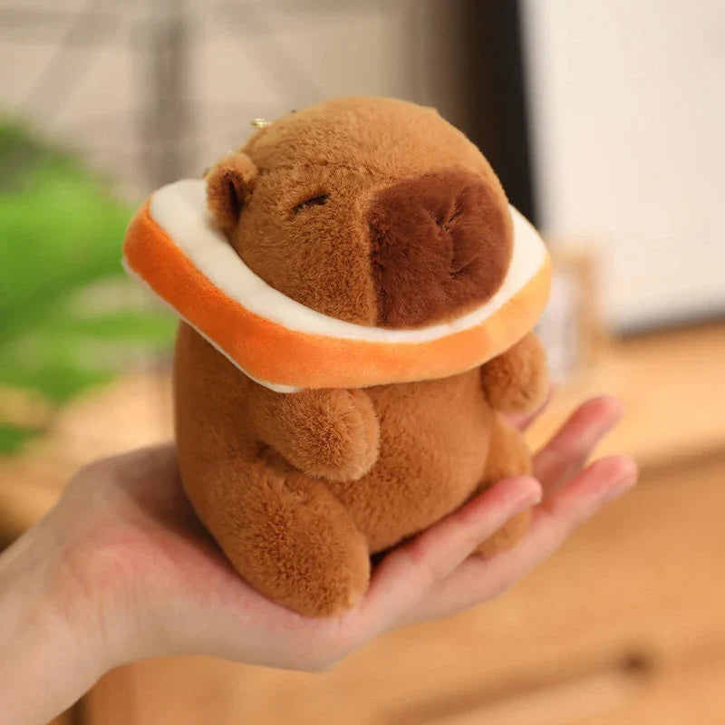 24 Styles Capybara Cosplay Pikachu Plush Toy Capibala Pendant Keychain Disney Stitch Sanrio Kuromi Stuffed Doll Bag Decor Gift