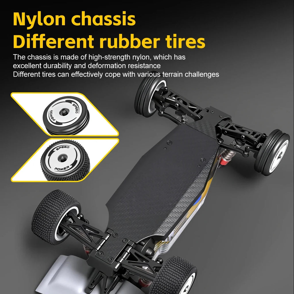 WLtoys 244016 V2 2.4G High Speed Racing Car 2WD 25KM/H 1:24 Gyro Full Scale Remote Control Car Competitive Vehicle Toys For Kid